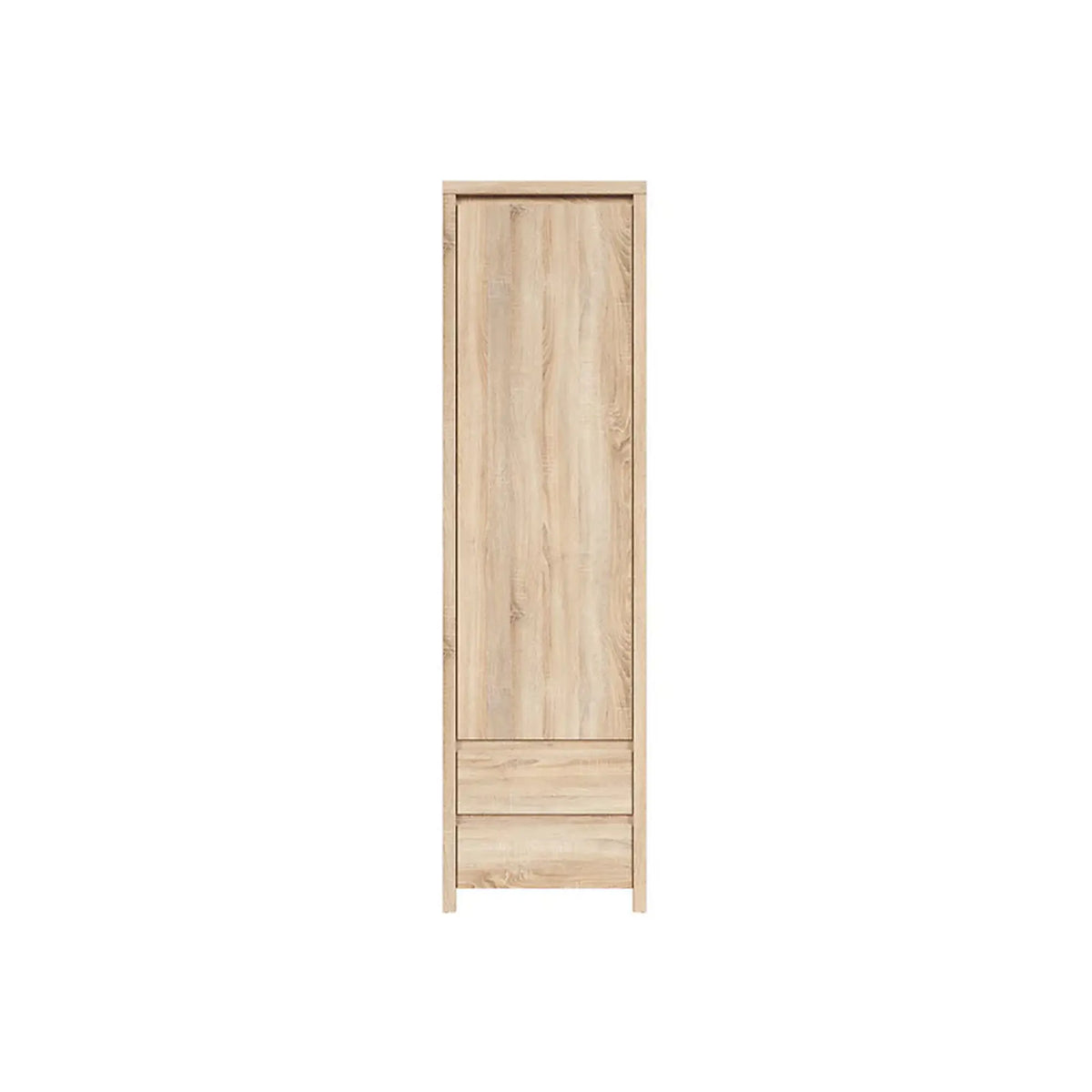 Dulap KASPIAN, stejar sonoma, PAL, cu o usa si 2 sertare, 56x40x201 cm
