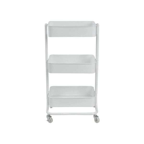 Carucior servire MIKE, alb, metal, 43x35x79 cm