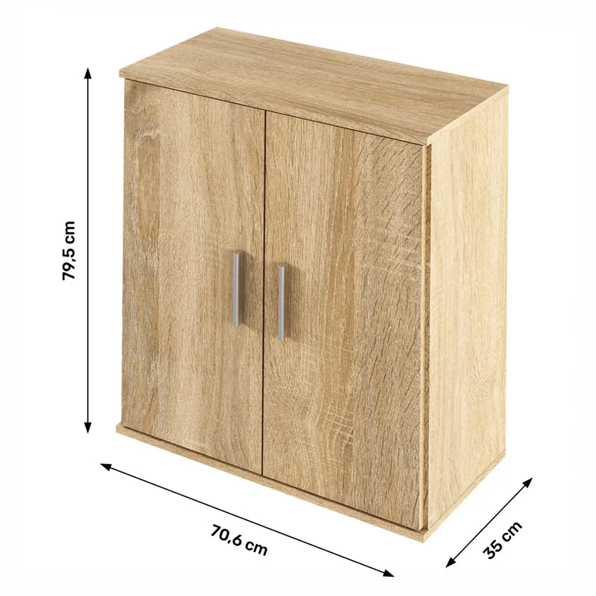Comoda RESITA TYP 1, stejar sonoma, DTD laminat, 71x35x80 cm