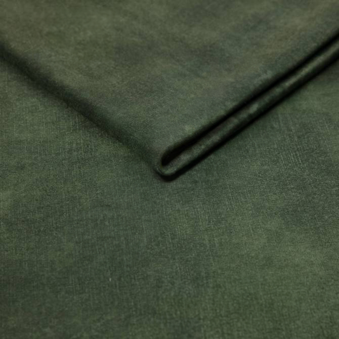 Coltar PHOENIX MINI extensibil, sezlong stanga, stofa catifelata verde - Palladium 11, lada depozitare, tetiere reglabile, 276x174x96 cm