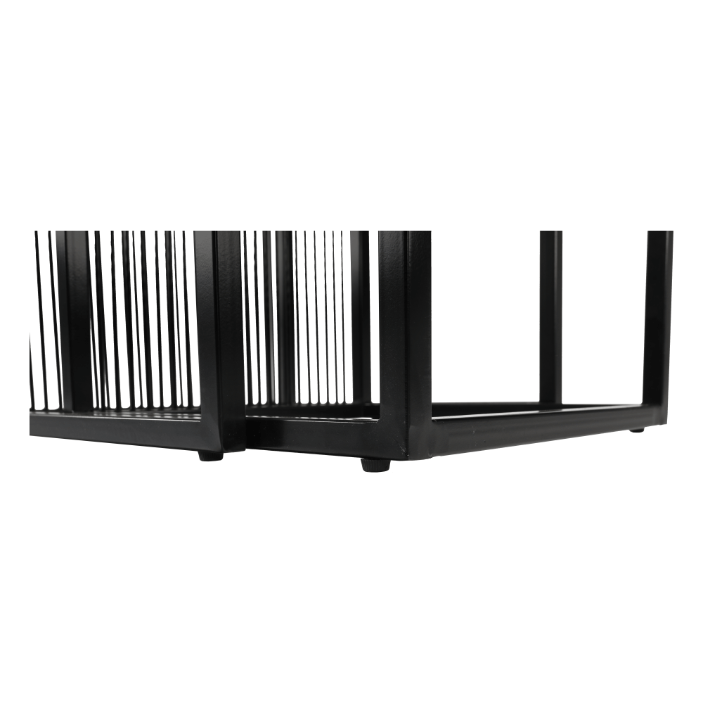 Set 2 masute RIMBO, stejar/negru