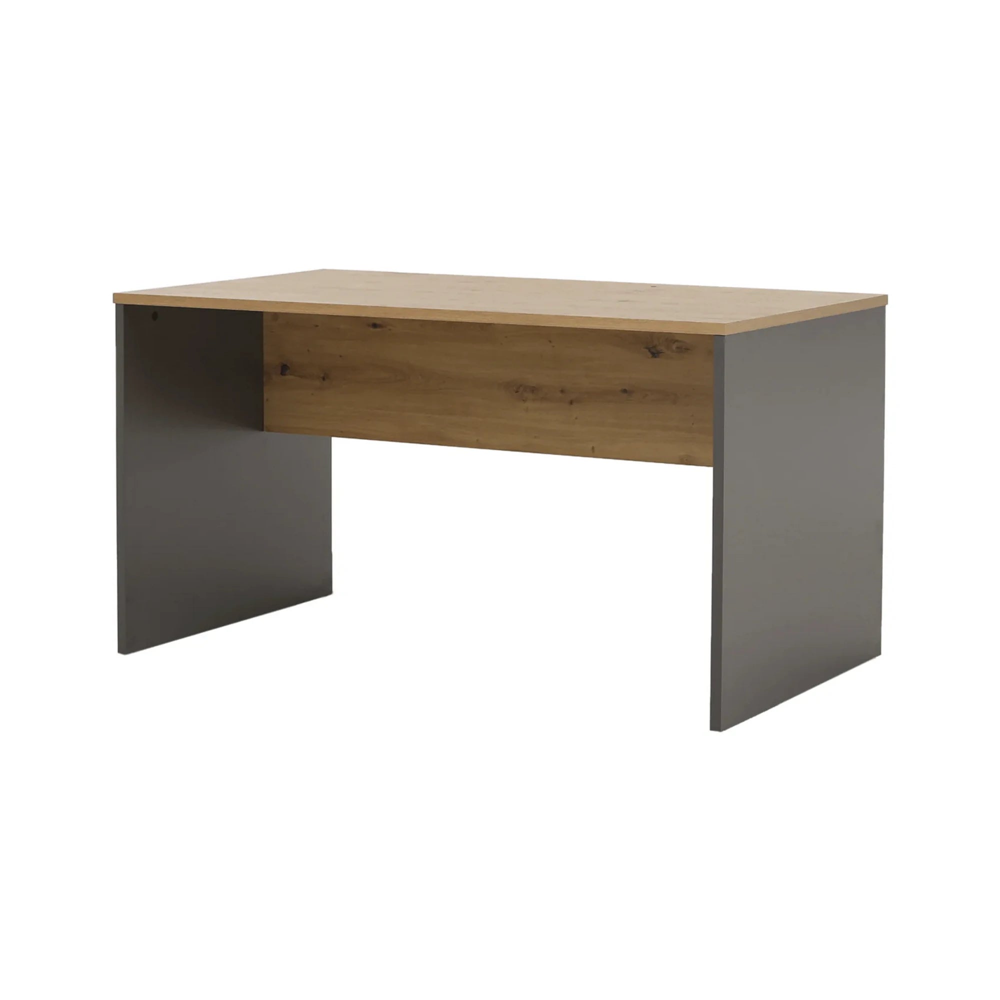 Masa birou RIOMA NEW TYP 11, stejar artisan/gri grafit, DTD laminat, 140x80x76 cm