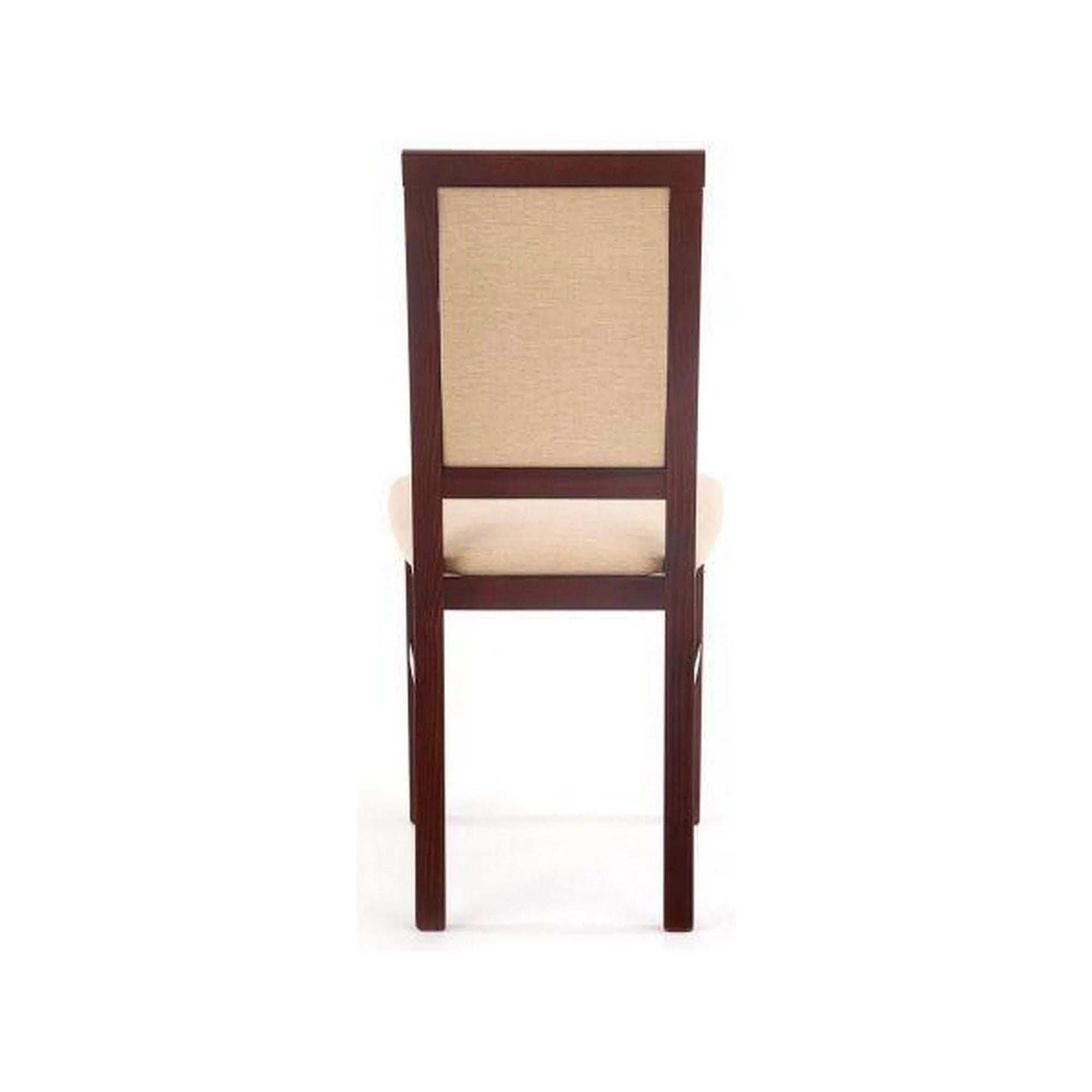 Scaun SYLWEK BIS, bej/nuc inchis, stofa clasica/lemn de fag, 44x53x94 cm