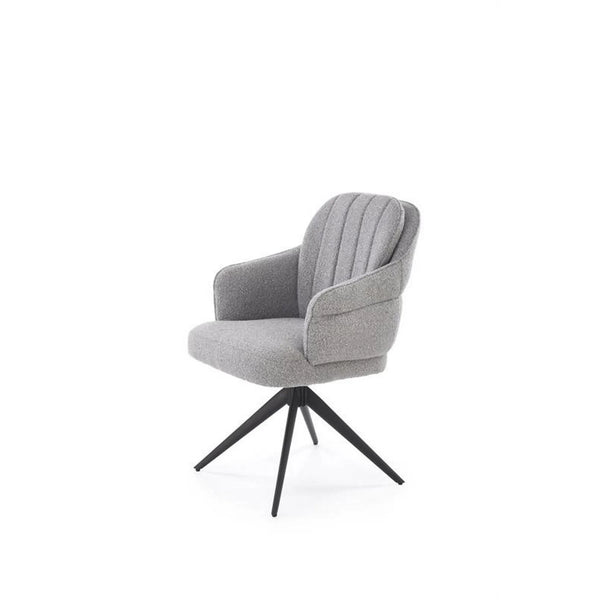 Scaun K570, gri/negru, stofa/otel, 61x70x92 cm