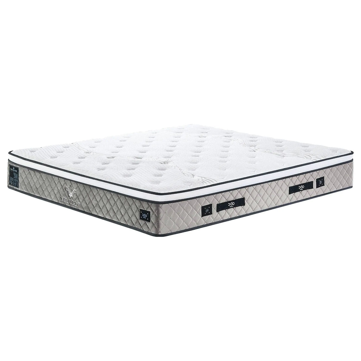Saltea 160 pe 200 HADISE, alb/gri deschis