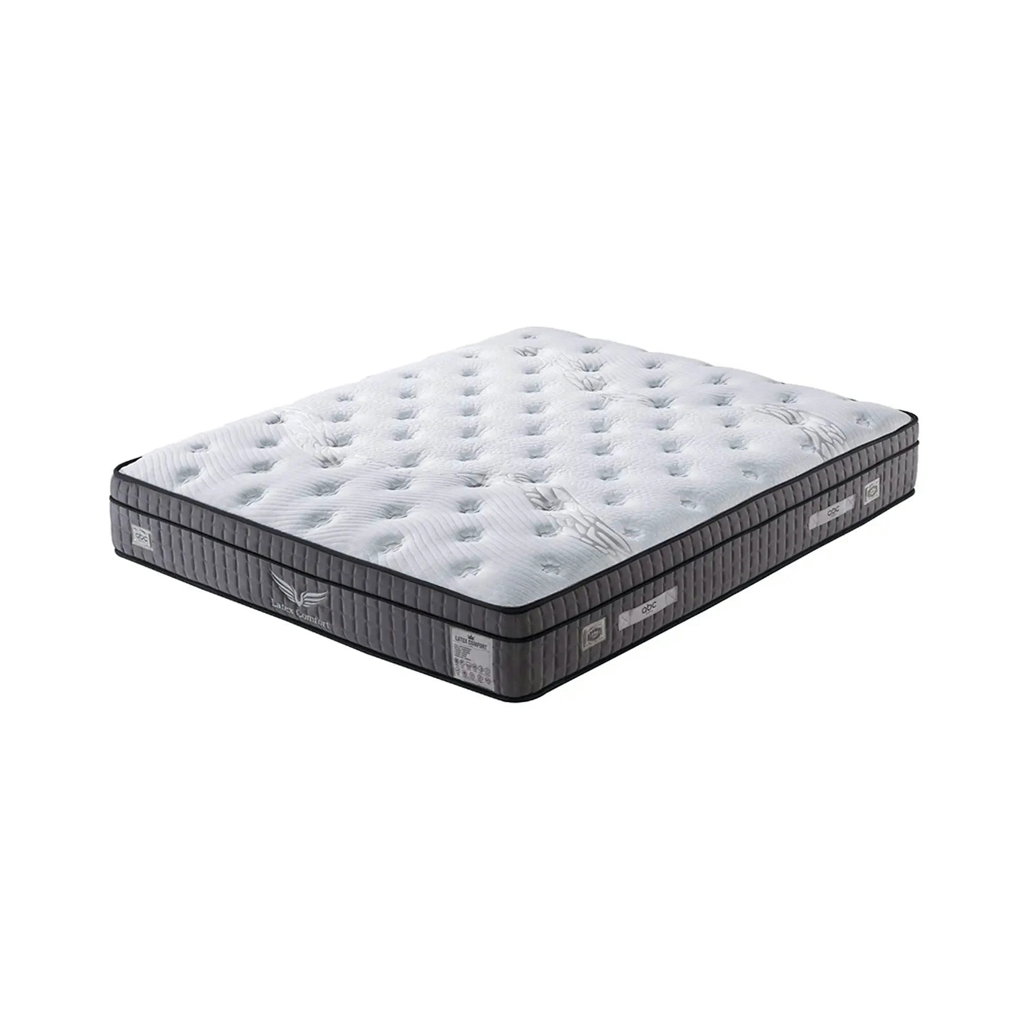 Saltea LATEKS COMFORT, alb/gri inchis, 180x200 cm