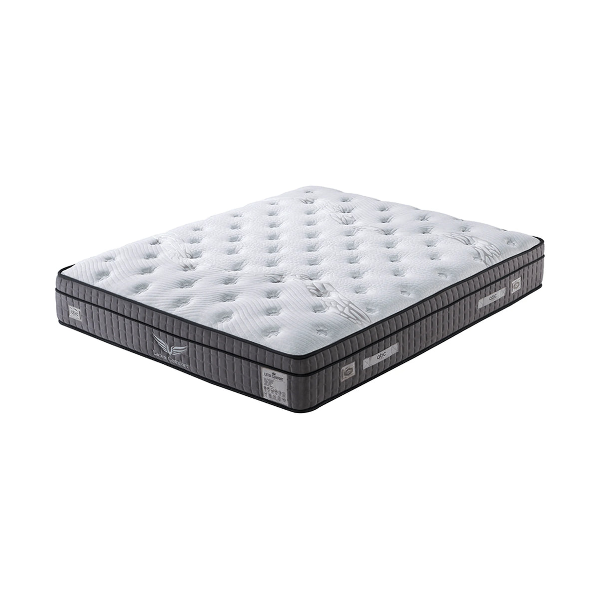Saltea pat 200x160 LATEKS COMFORT, alb/gri