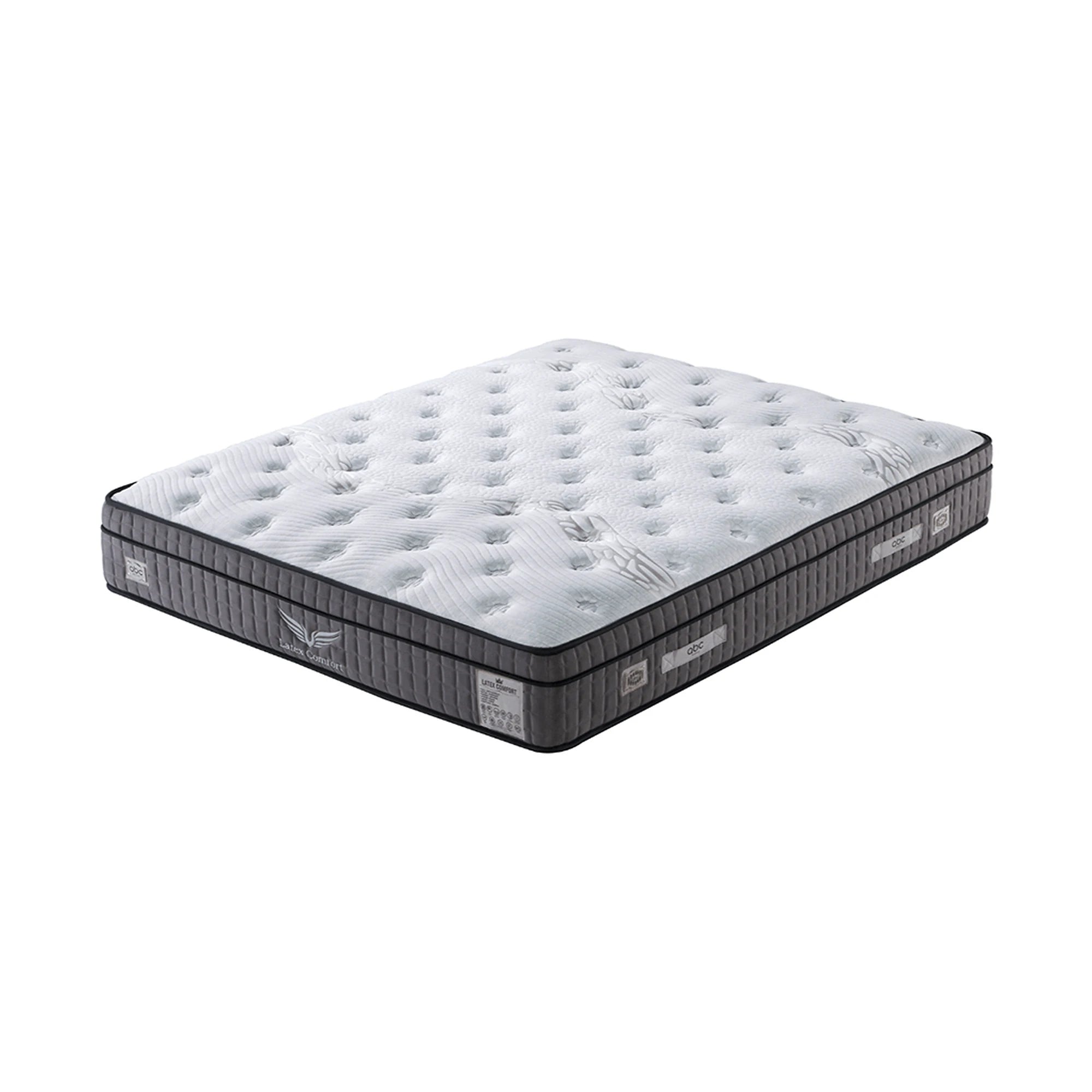 Saltea pat 200x160 LATEKS COMFORT, alb/gri