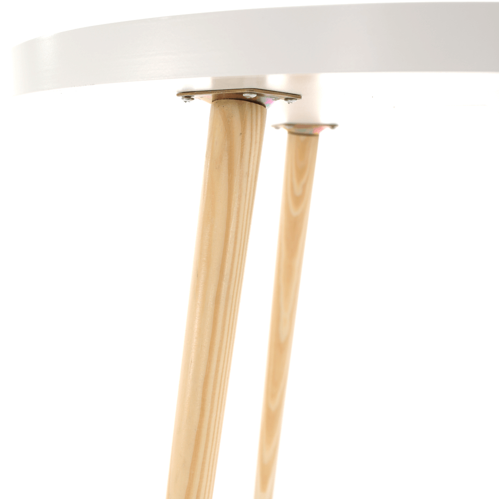 Masuta SANSE TYP 1, alb/stejar deschis, 60x60x48 cm