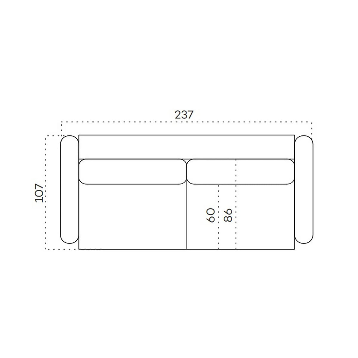 Canapea extensibila SANTIAGO, stofa gri inchis - Cremona 95, cu lada depozitare, 237x107x90 cm