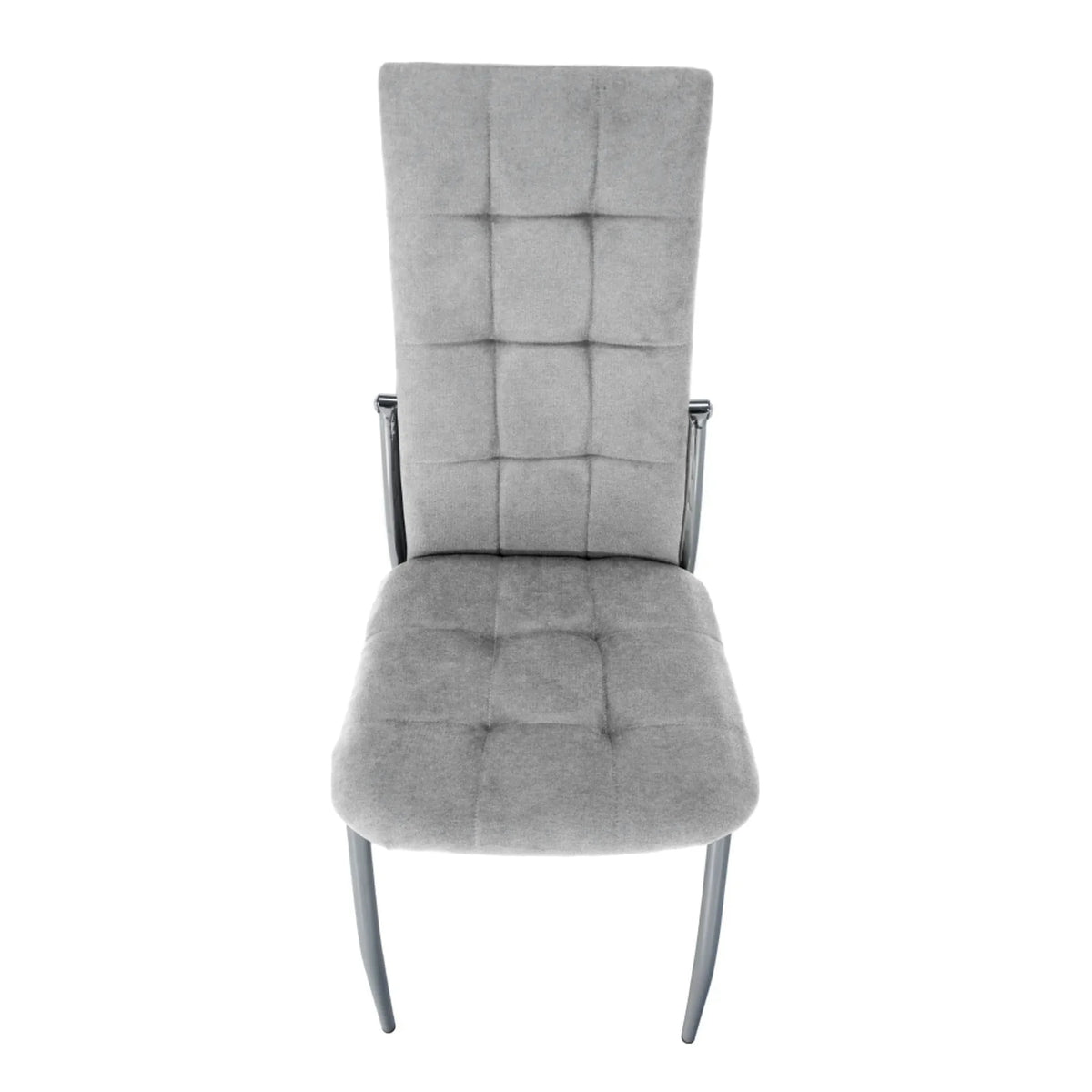 Scaun ADORA 2 NEW, gri/crom, stofa clasica/metal, 46x57x99 cm
