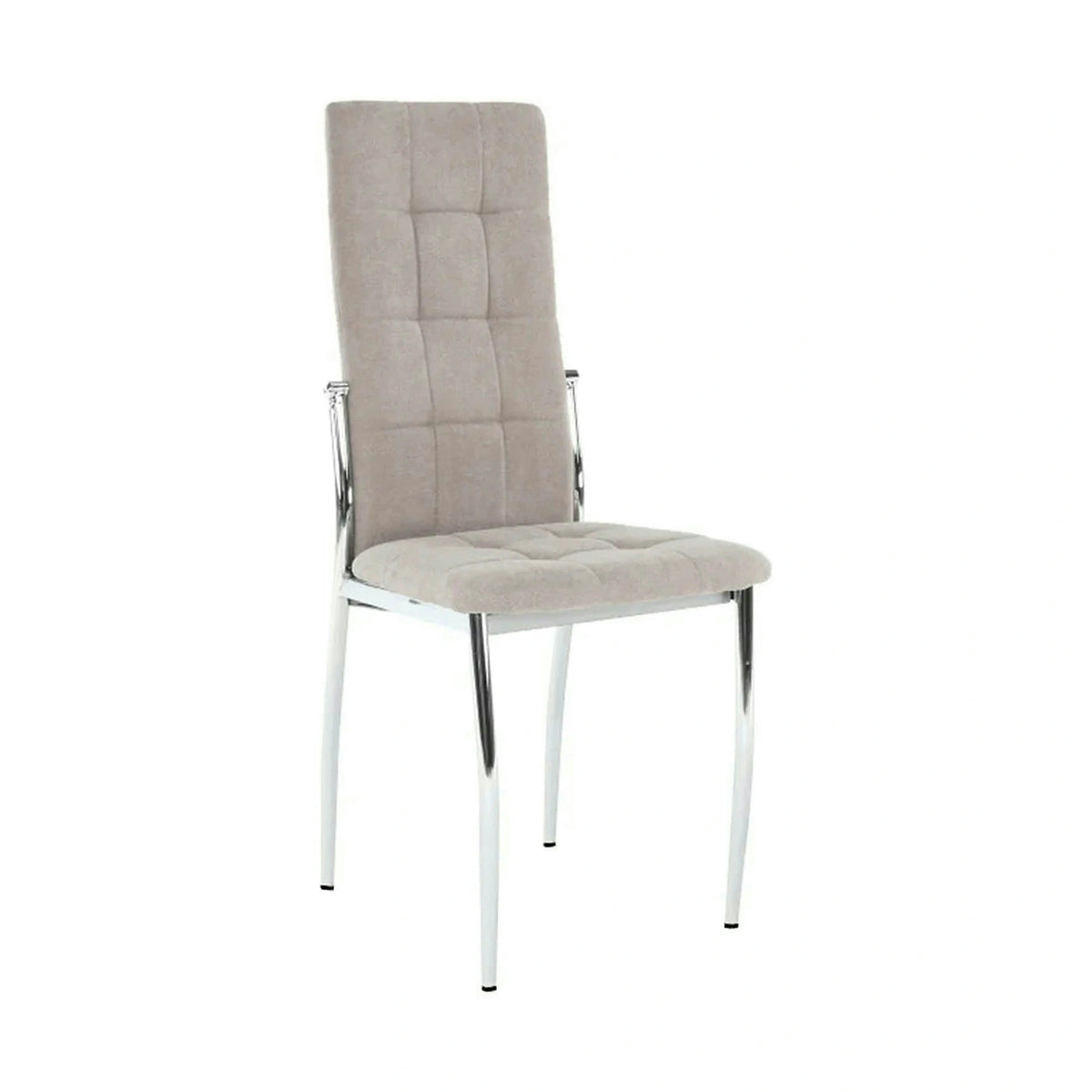 Scaun ADORA NEW, bej, stofa clasica/metal, 42x51x99 cm