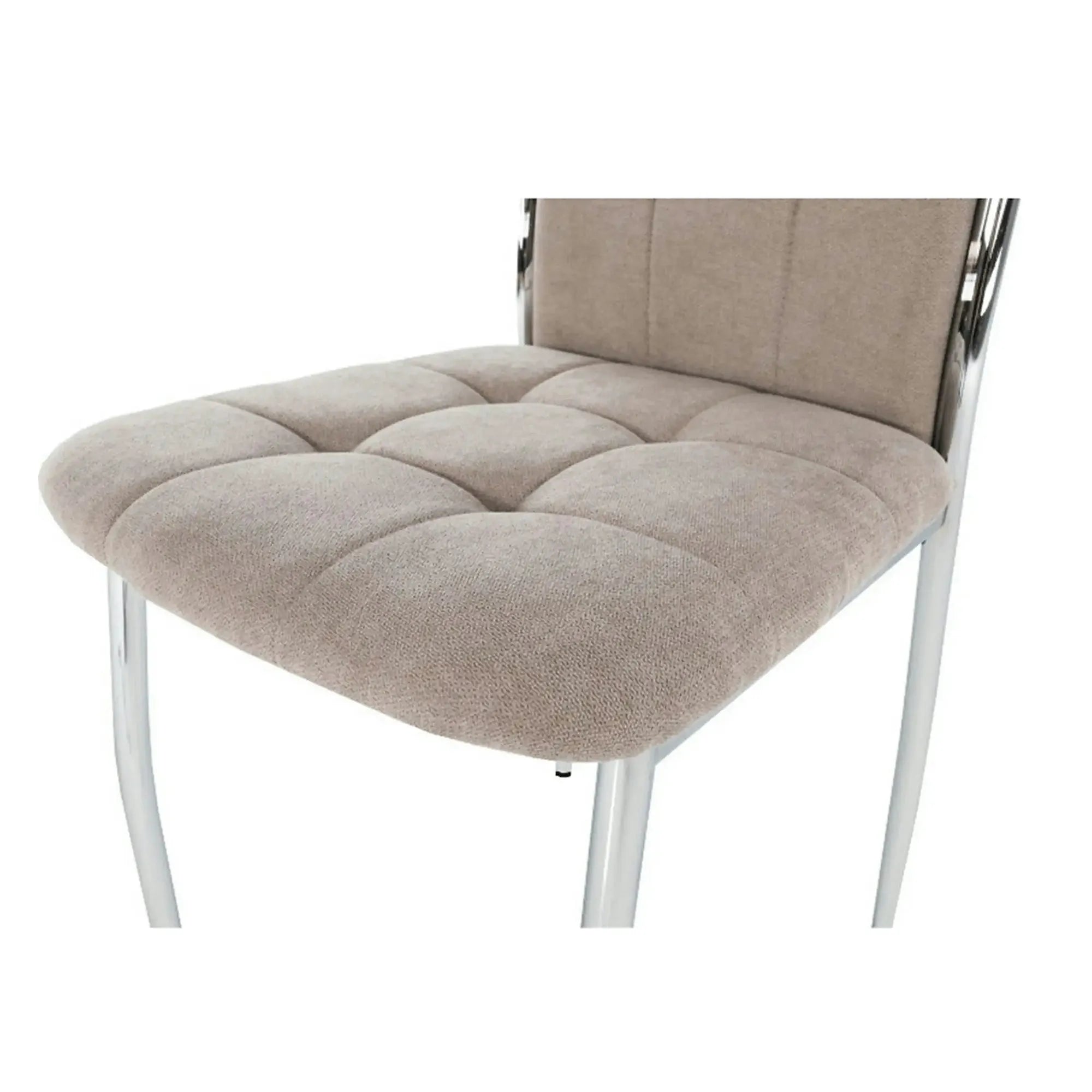 Scaun ADORA NEW, bej, stofa clasica/metal, 42x51x99 cm