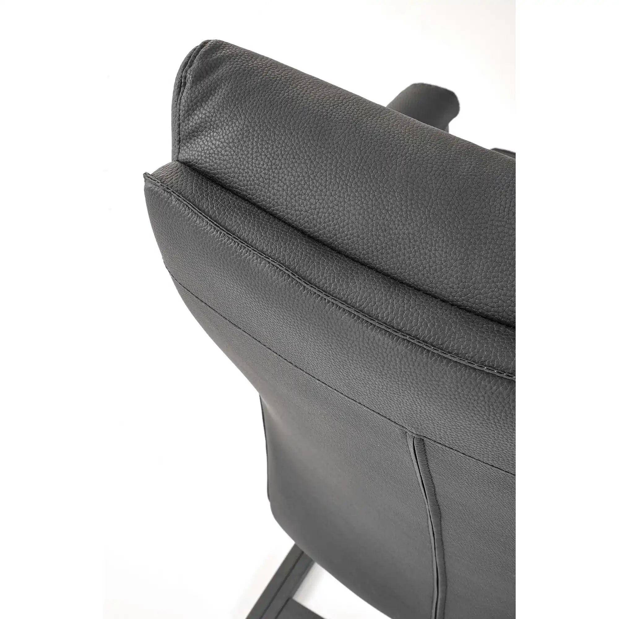 Scaun ADRIANO, negru, piele ecologica, 63x70x109 cm