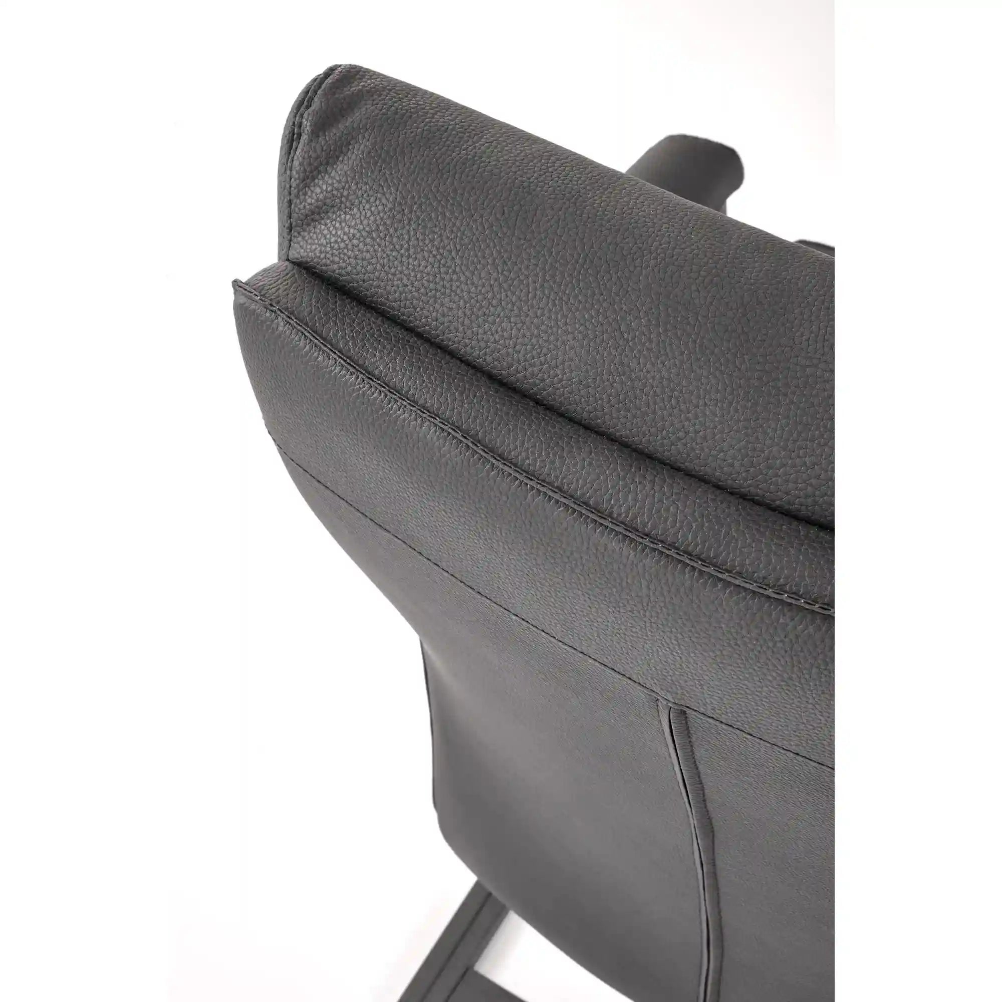 Scaun ADRIANO, negru, piele ecologica, 63x70x109 cm