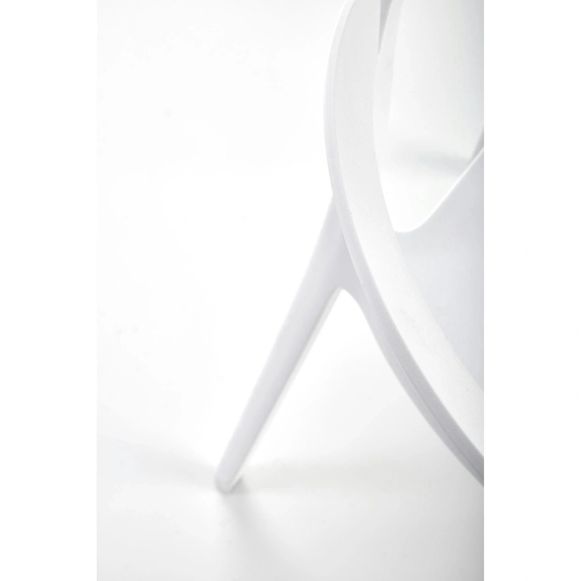 Scaun afara K491, alb, polipropilena, 60x56x76 cm