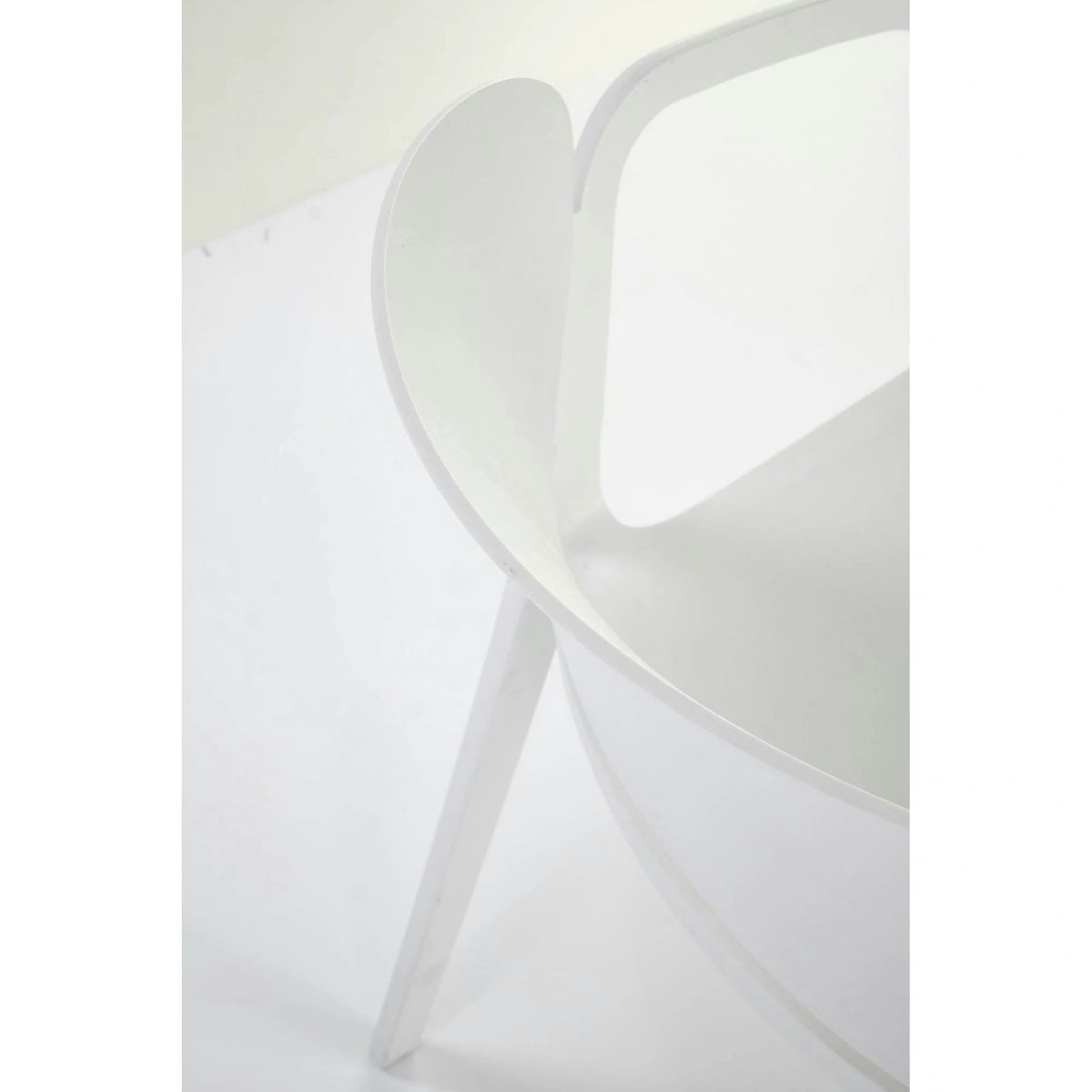 Scaun afara K491, alb, polipropilena, 60x56x76 cm