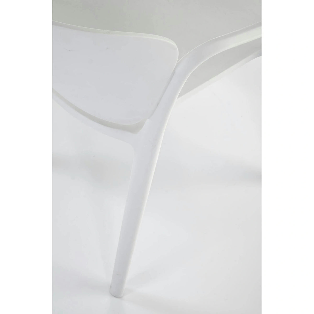 Scaun afara K491, alb, polipropilena, 60x56x76 cm