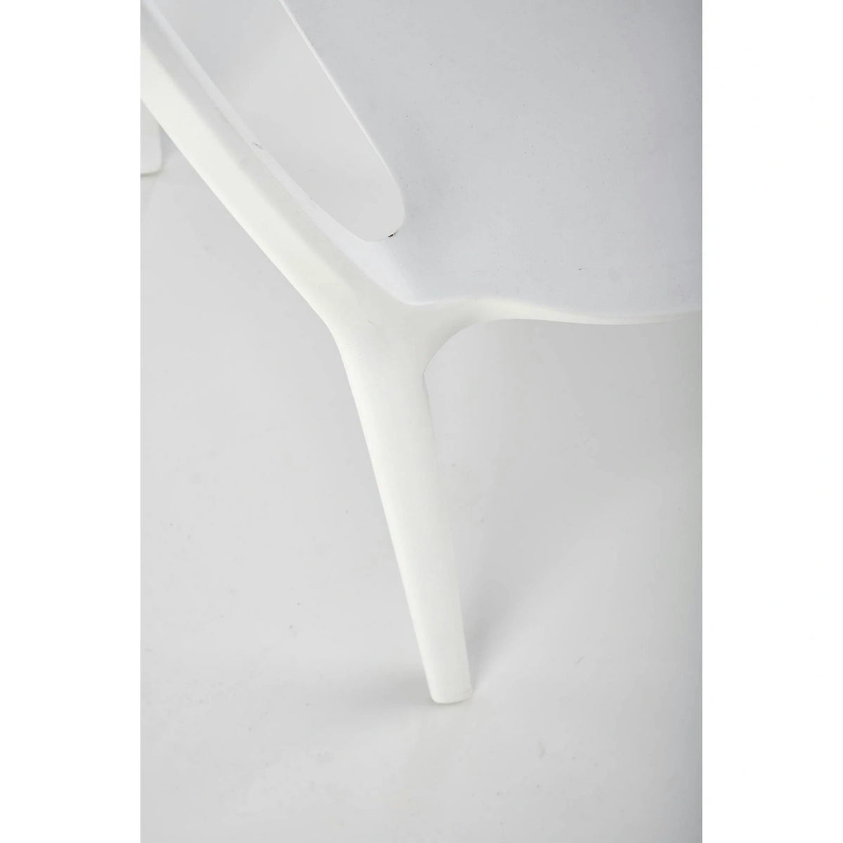 Scaun afara K491, alb, polipropilena, 60x56x76 cm