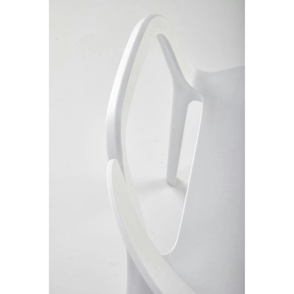 Scaun afara K491, alb, polipropilena, 60x56x76 cm
