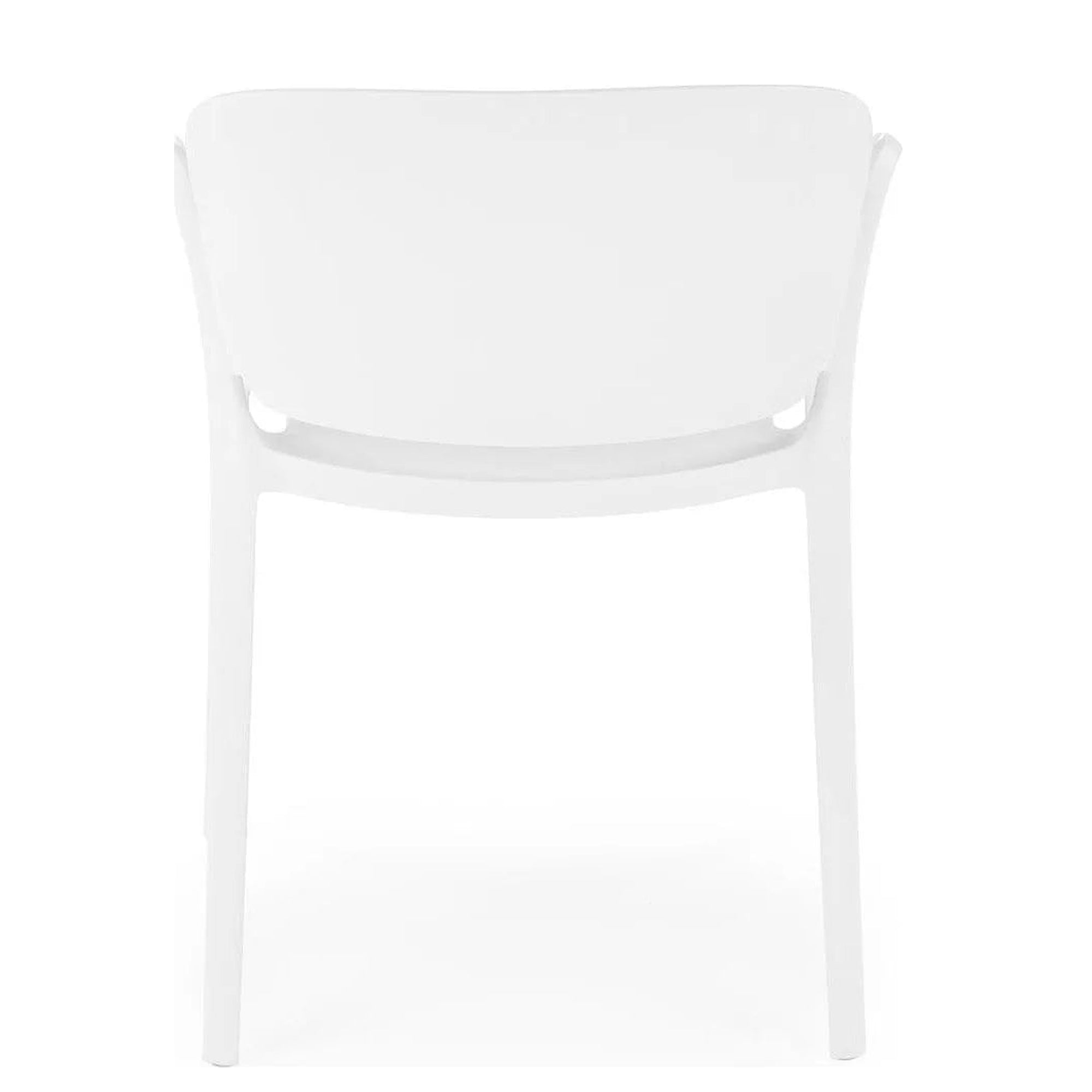Scaun afara K491, alb, polipropilena, 60x56x76 cm