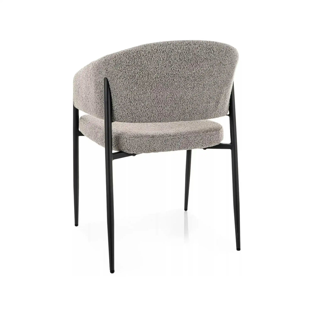 Scaun AKITA, gri/negru, stofă/metal, 56x48x78 cm