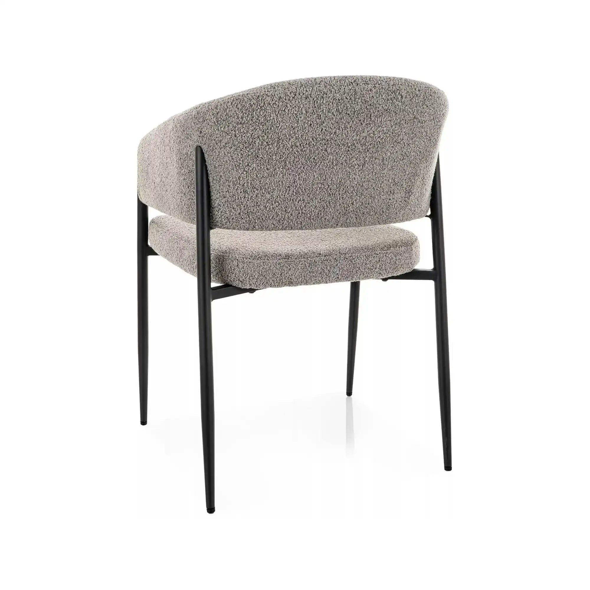 Scaun AKITA, gri/negru, stofă/metal, 56x48x78 cm