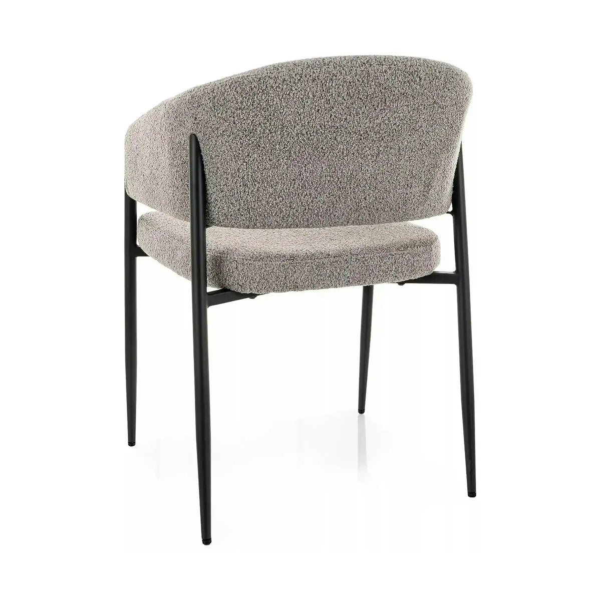 Scaun AKITA, gri/negru, stofă/metal, 56x48x78 cm