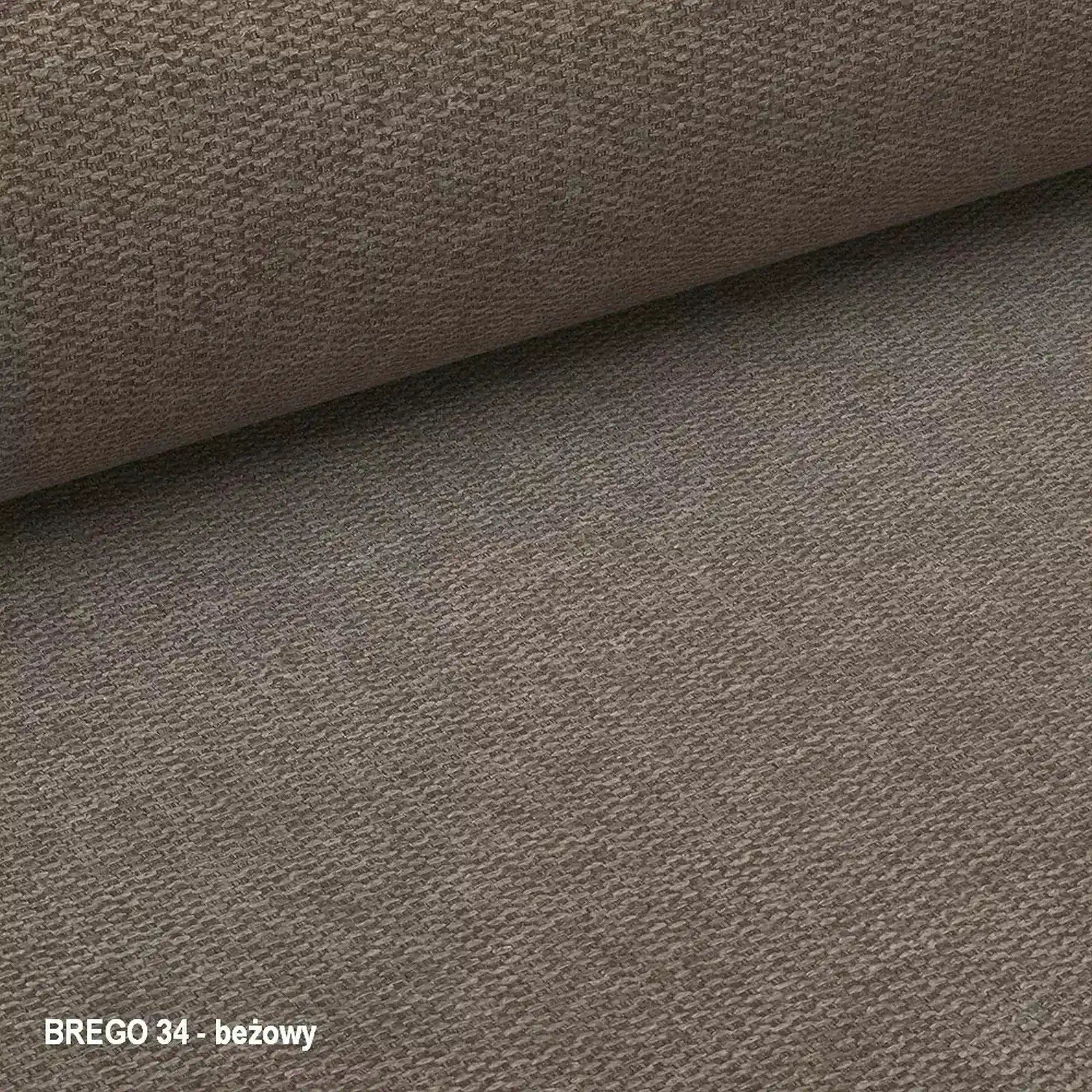 Scaun ALAN, bej inchis/negru mat, stofa clasica/metal, 45x39x91 cm