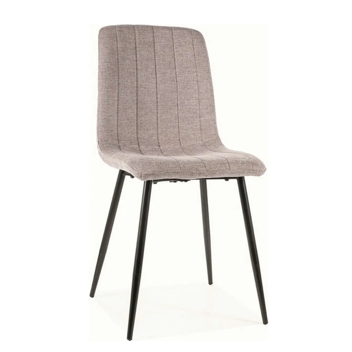 Scaun ALAN, gri/negru, stofa/metal, 45x39x91 cm