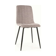 Scaun ALAN, gri/negru, stofa/metal, 45x39x91 cm