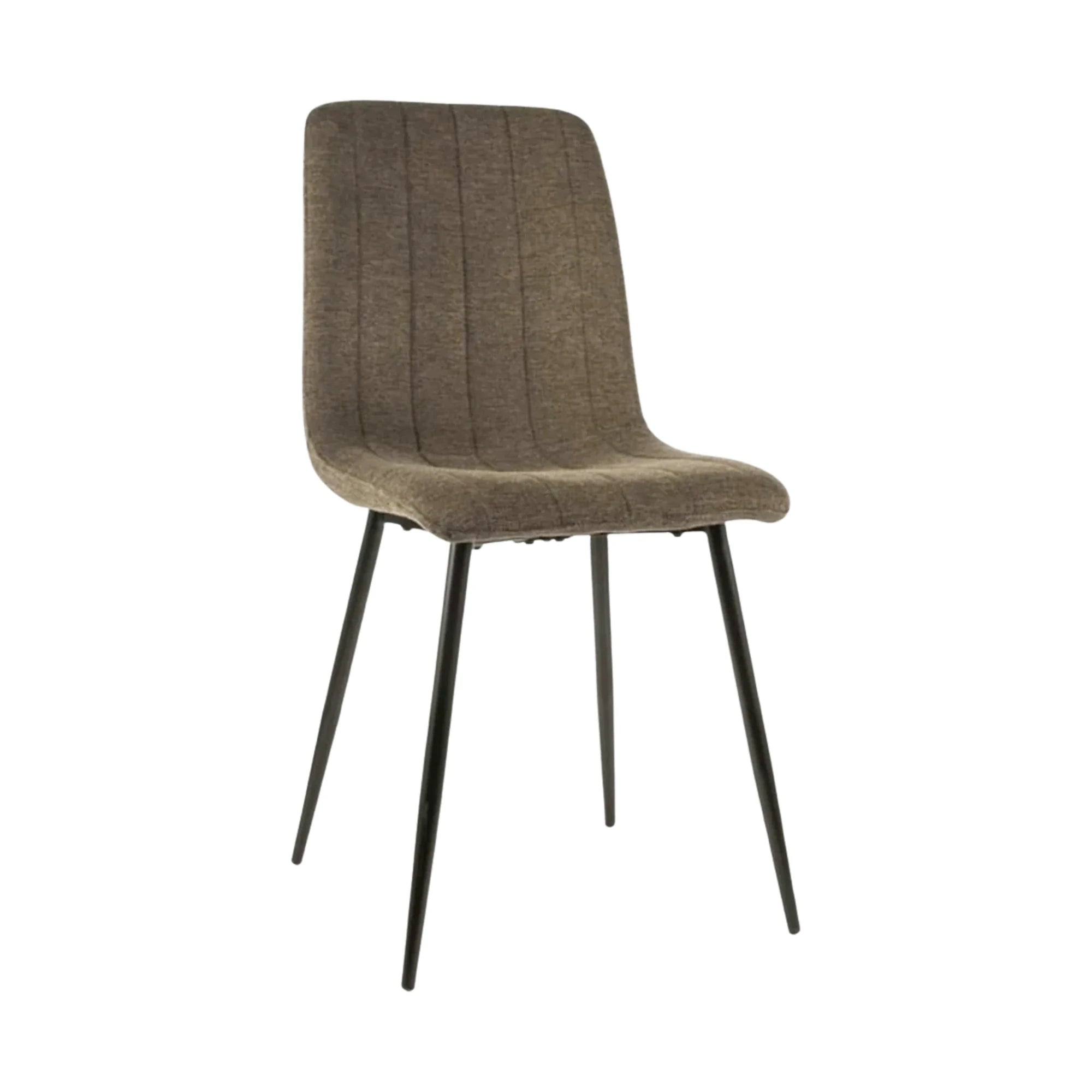 Scaun ALAN, verde olive/negru, stofa/metal, 45x39x91 cm