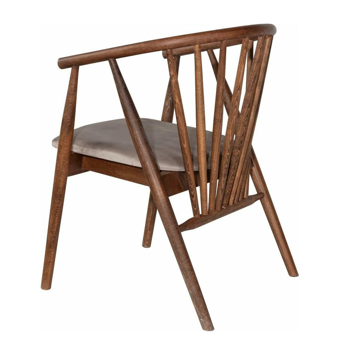 Scaun ALBERO 48, bej/nuc, stofa clasica/lemn, 55x47x77 cm
