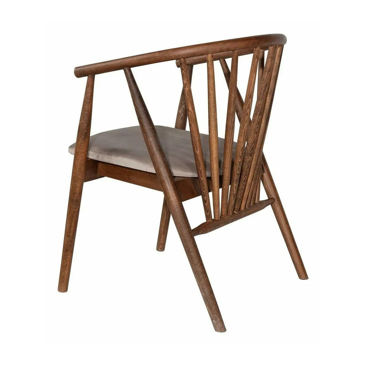 Scaun ALBERO 48, bej/nuc, stofa clasica/lemn, 55x47x77 cm