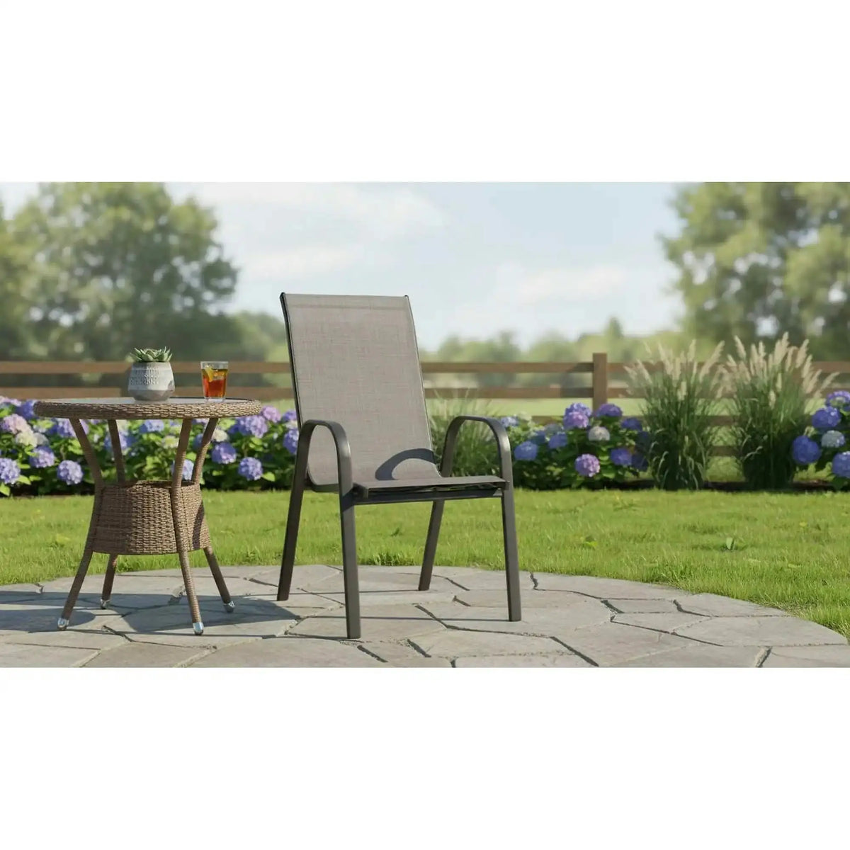 Scaun ALDERA, maro, stofa/otel, 54x72x96 cm