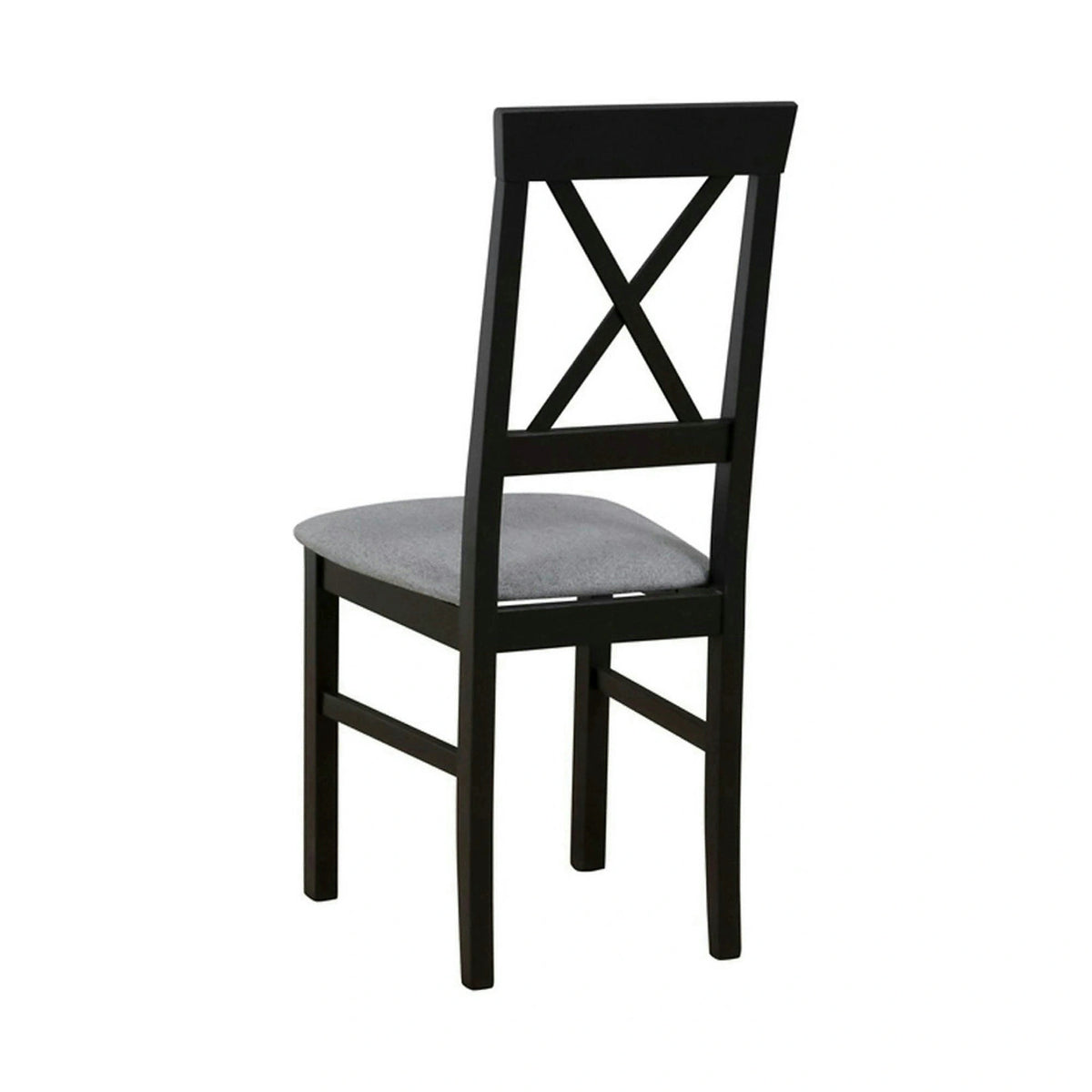 Scaun ALLA 3, gri deschis/negru, stofa clasica/lemn, 43x51x95 cm