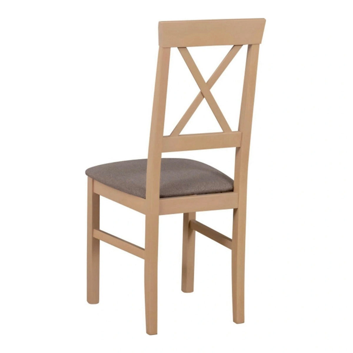 Scaun ALLA 3, maro/stejar sonoma, stofa clasica/lemn, 43x51x95 cm