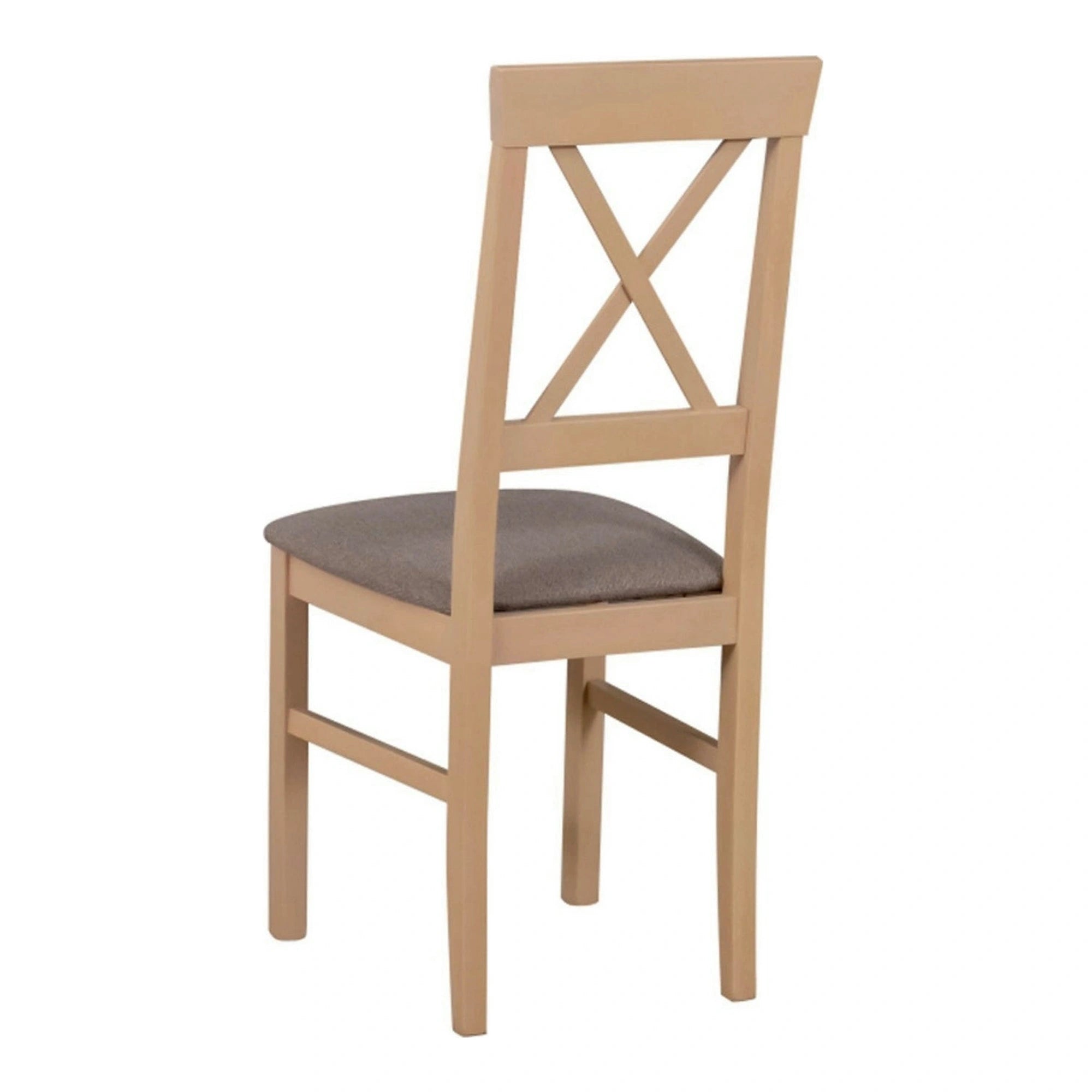 Scaun ALLA 3, maro/stejar sonoma, stofa clasica/lemn, 43x51x95 cm