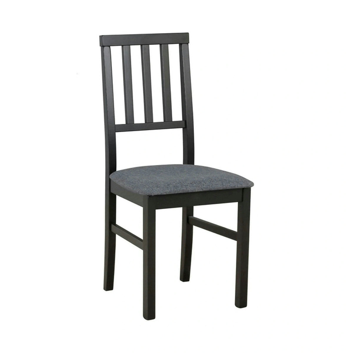 Scaun AREN, gri grafit/negru, stofa clasica/lemn, 43x50x92 cm