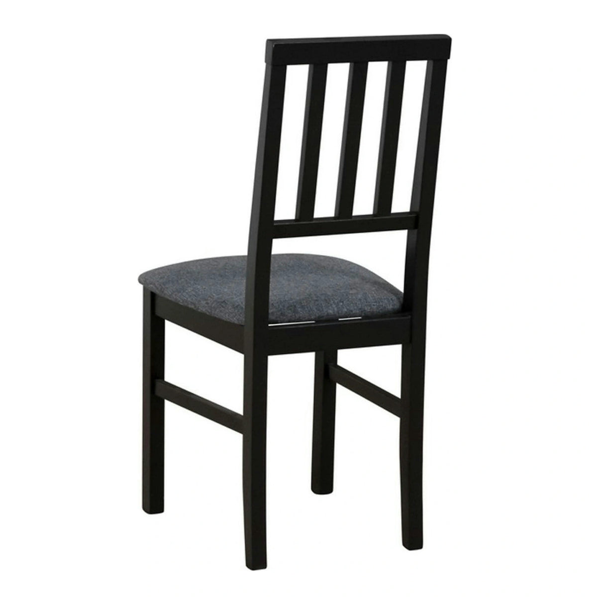 Scaun AREN, gri grafit/negru, stofa clasica/lemn, 43x50x92 cm