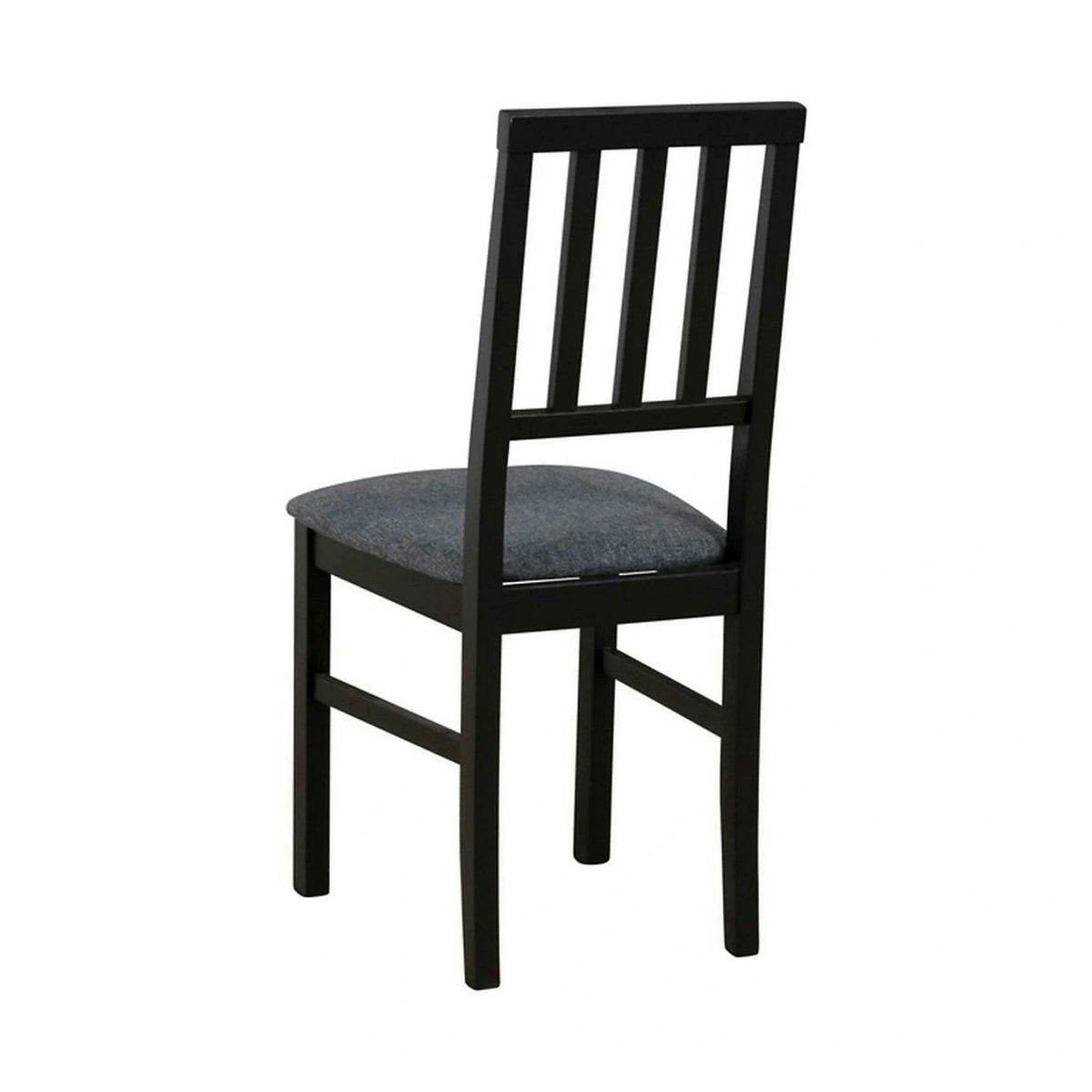 Scaun AREN, gri grafit/negru, stofa clasica/lemn, 43x50x92 cm