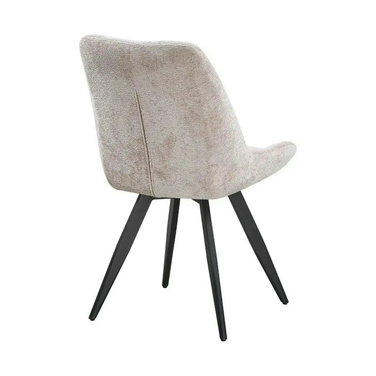 Scaun ART, bej/negru, stofa/metal, 65x56x86 cm