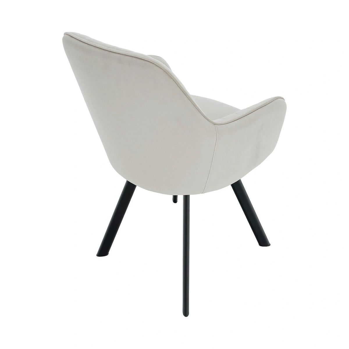 Scaun AURIL, stofa catifelata crem - Bluvel 30, 57x56x88 cm