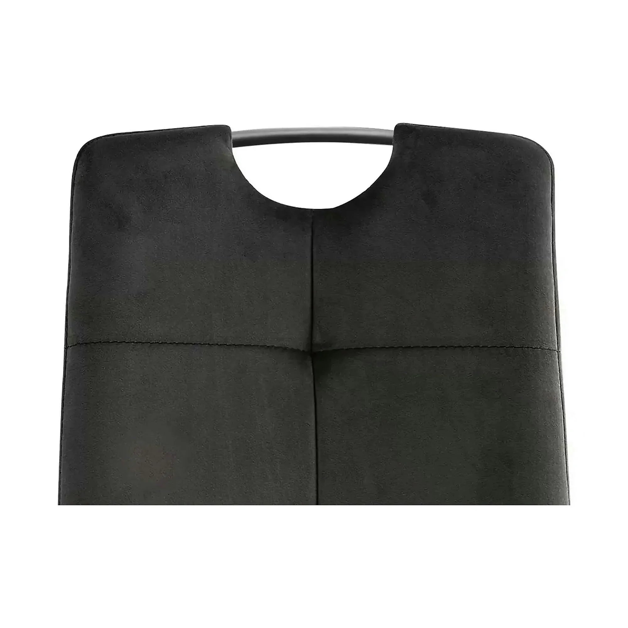 Scaun AXO, negru, stofa catifelata/metal, 43x47x101 cm