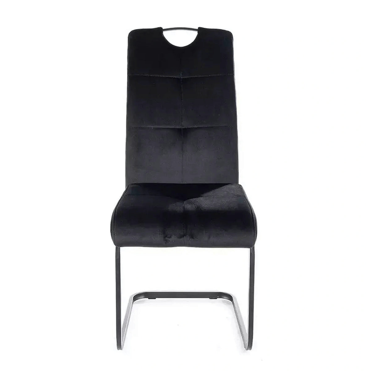 Scaun AXO, negru, stofa catifelata/metal, 43x47x101 cm