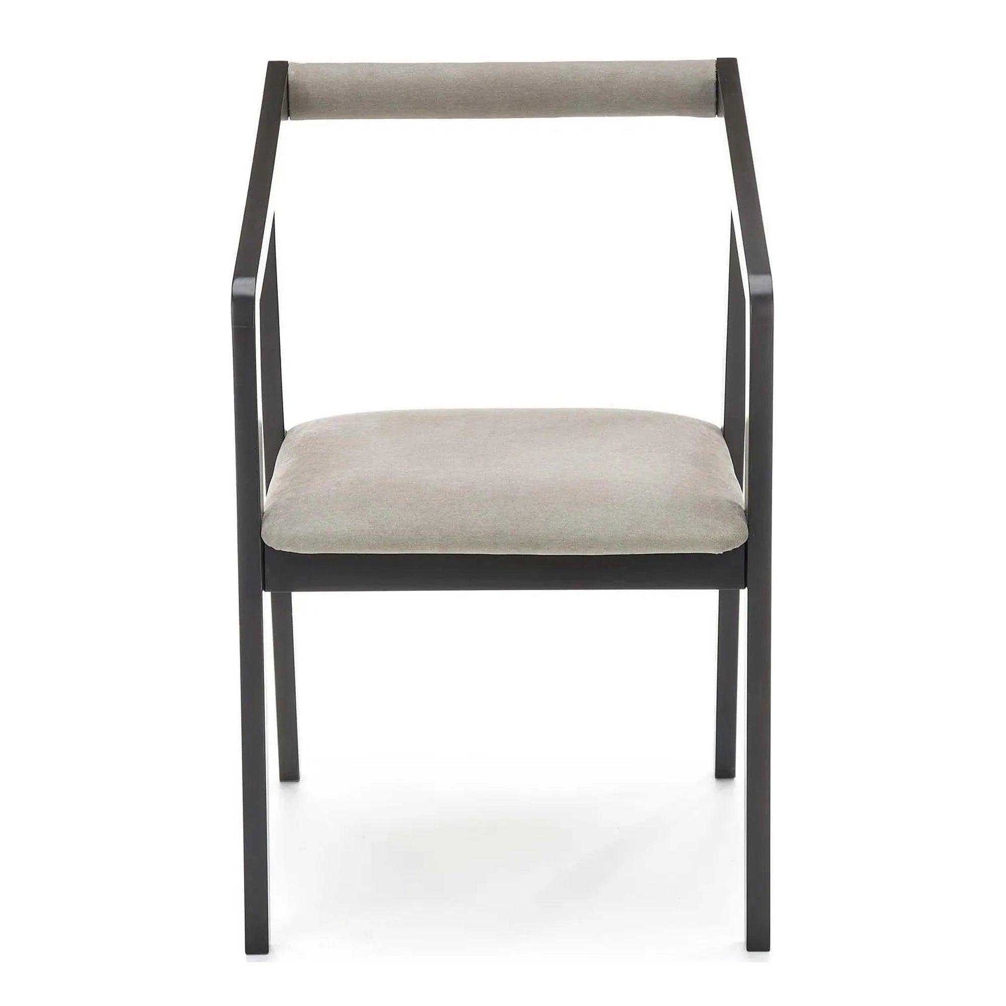 Scaun AZUL, negru/gri, lemn/stofa catifelata, 50x53x79 cm