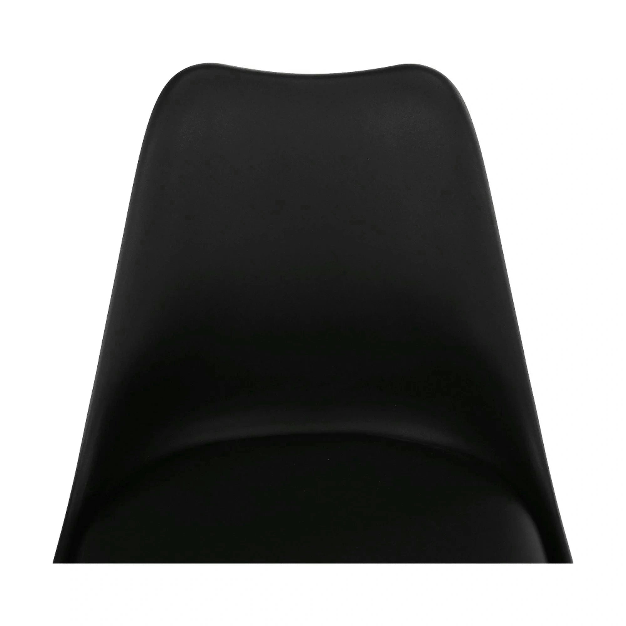 Scaun BALI 2 NEW, negru/fag, piele ecologica/plastic/lemn, 48x56x81 cm