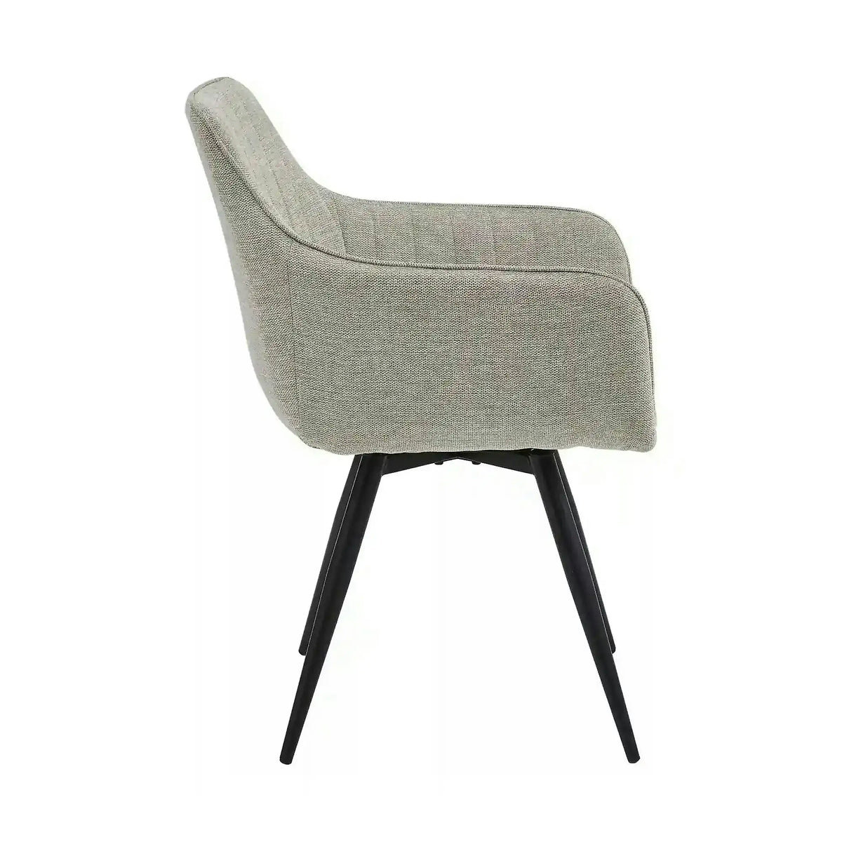 Scaun BALLO, bej deschis/negru, stofa clasica/metal, 56x58x84 cm