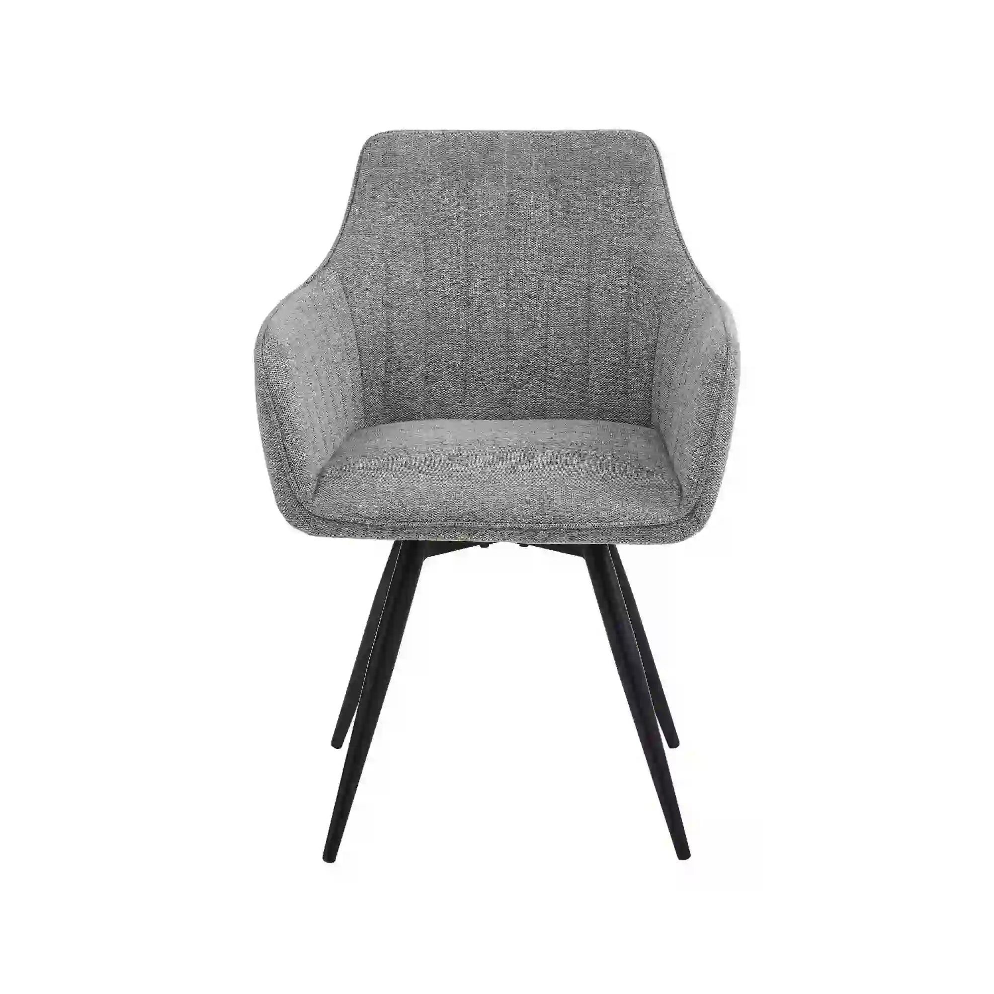 Scaun BALLO, bej deschis/negru, stofa clasica/metal, 56x58x84 cm