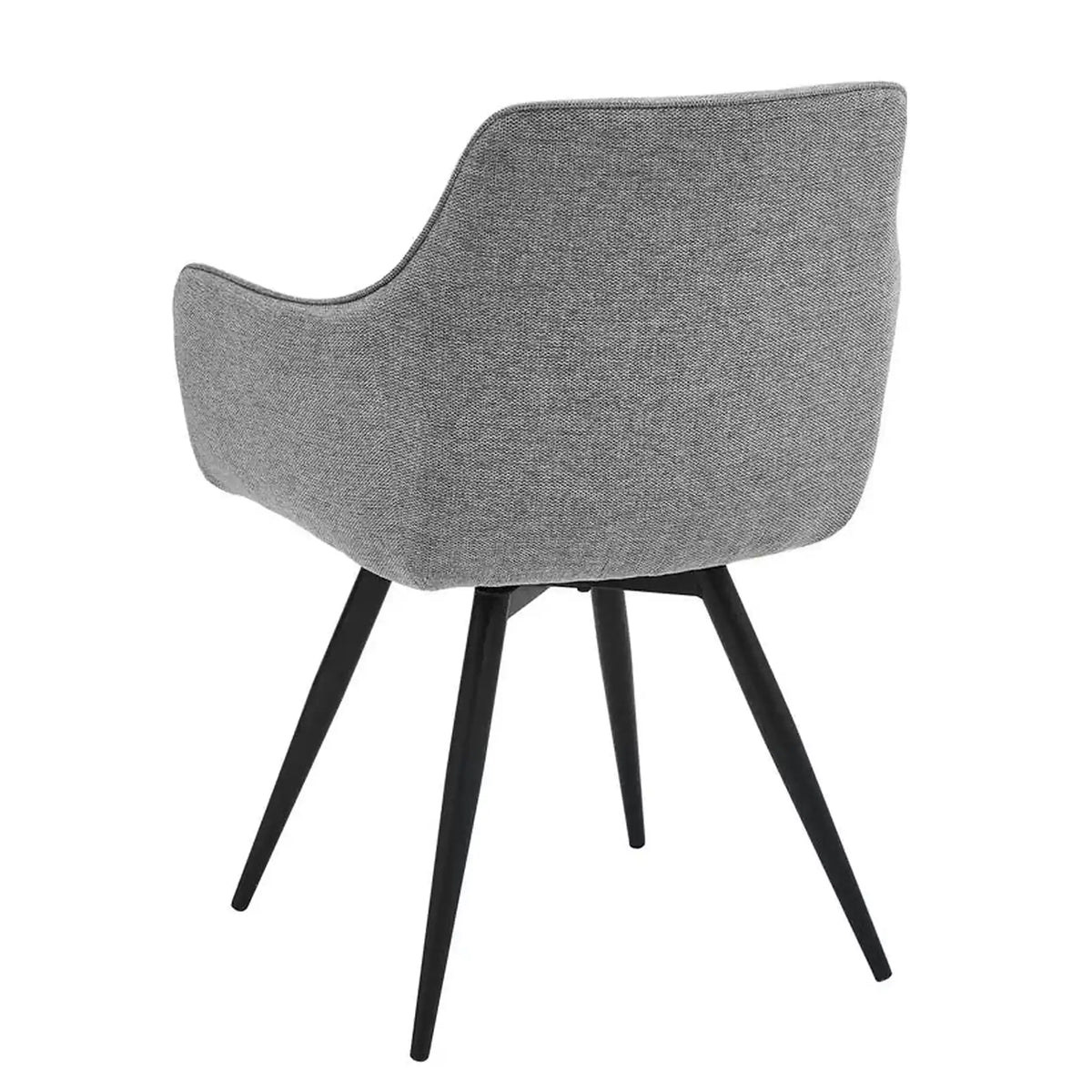 Scaun BALLO, gri/negru, stofa clasica/metal, 56x58x84 cm